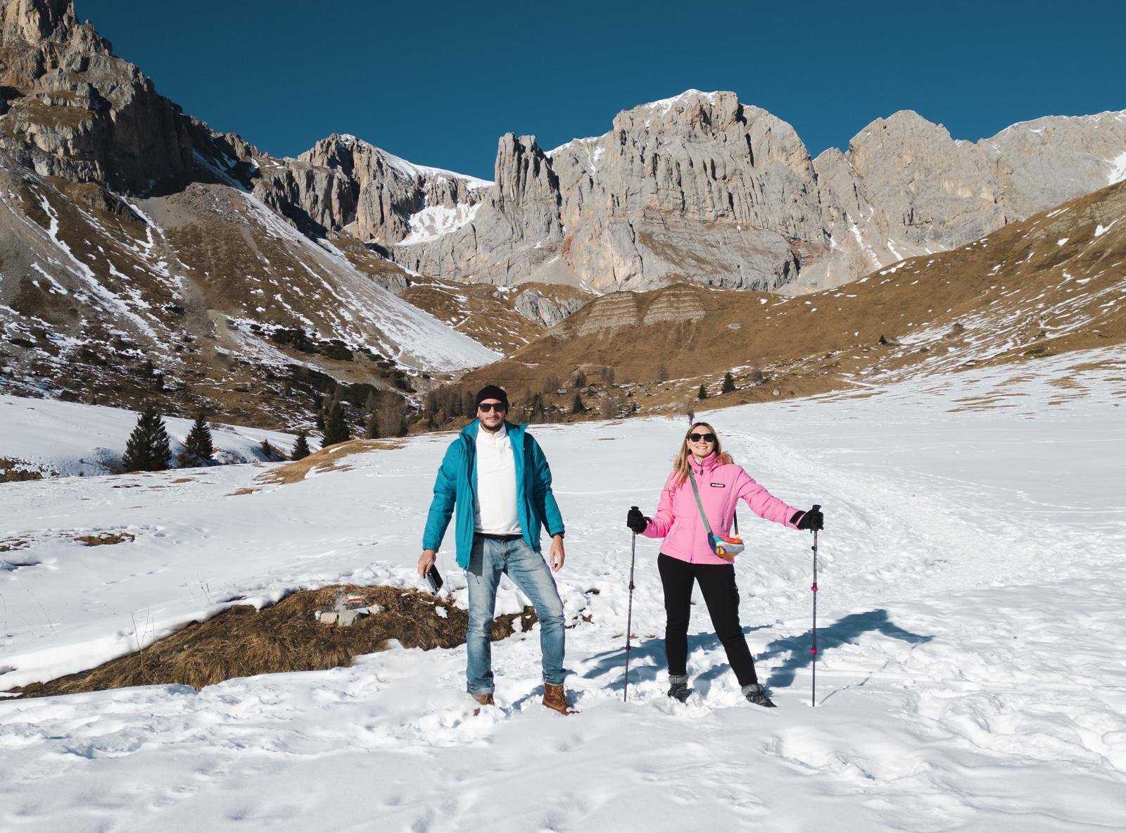 Dolomiti in Inverno senza sciare